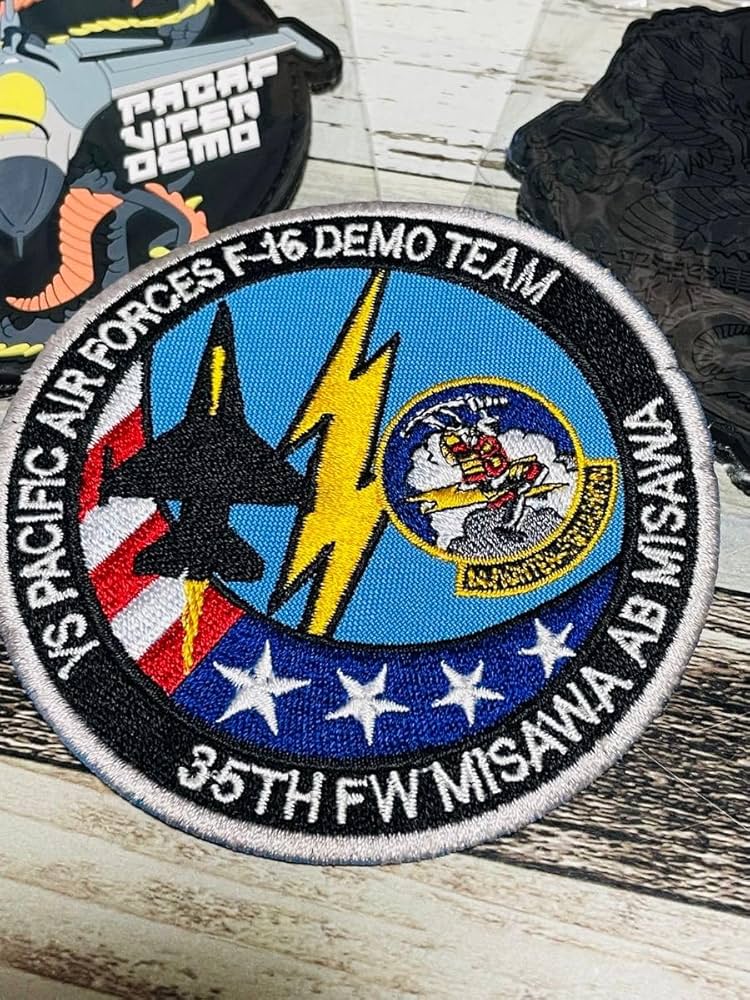 Amazon.co.jp: アメリカ空軍 ワッペン パッチ USAF PACAF F-16